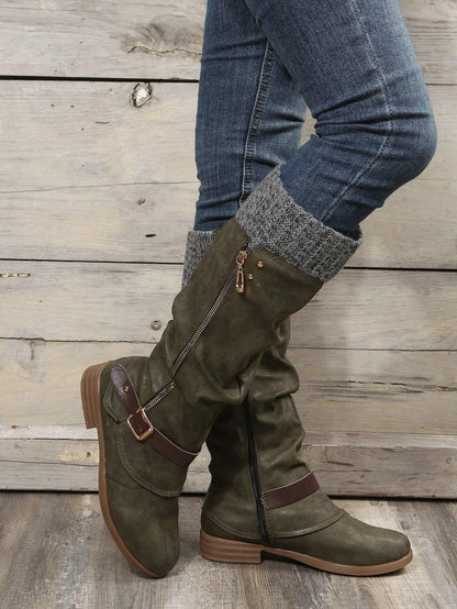 Stylish women's boots with Zipper - many colors