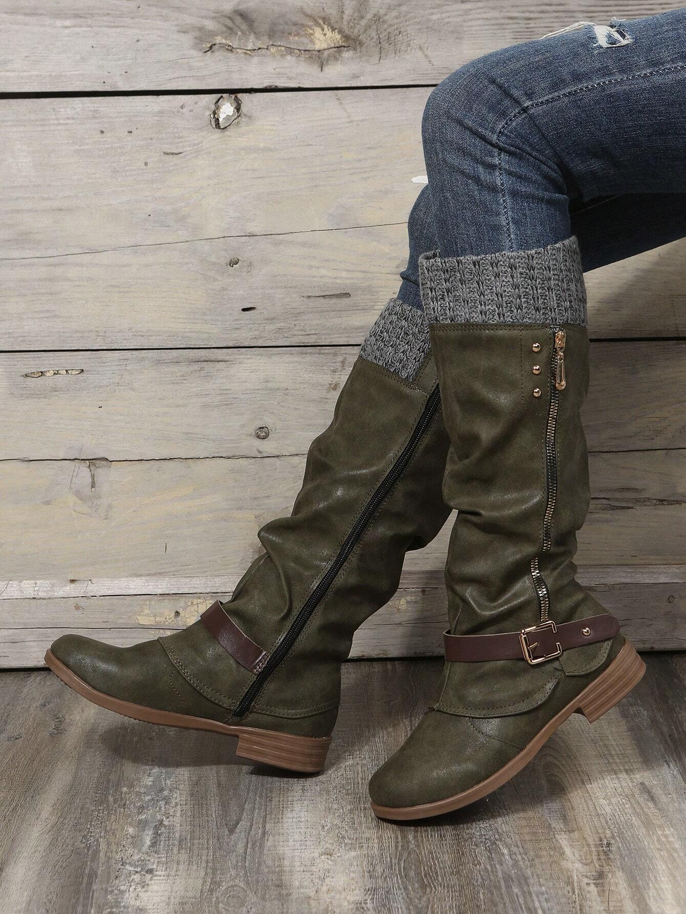 Stylish women's boots with Zipper - many colors