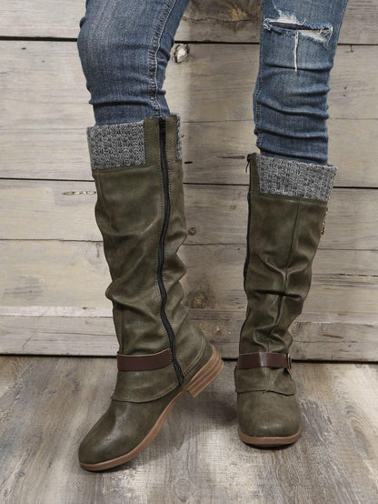 Stylish women's boots with Zipper - many colors