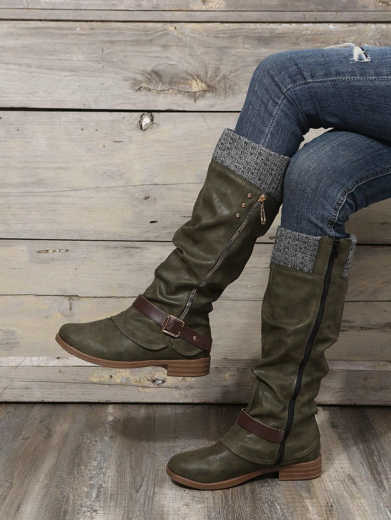 Stylish women's boots with Zipper - many colors