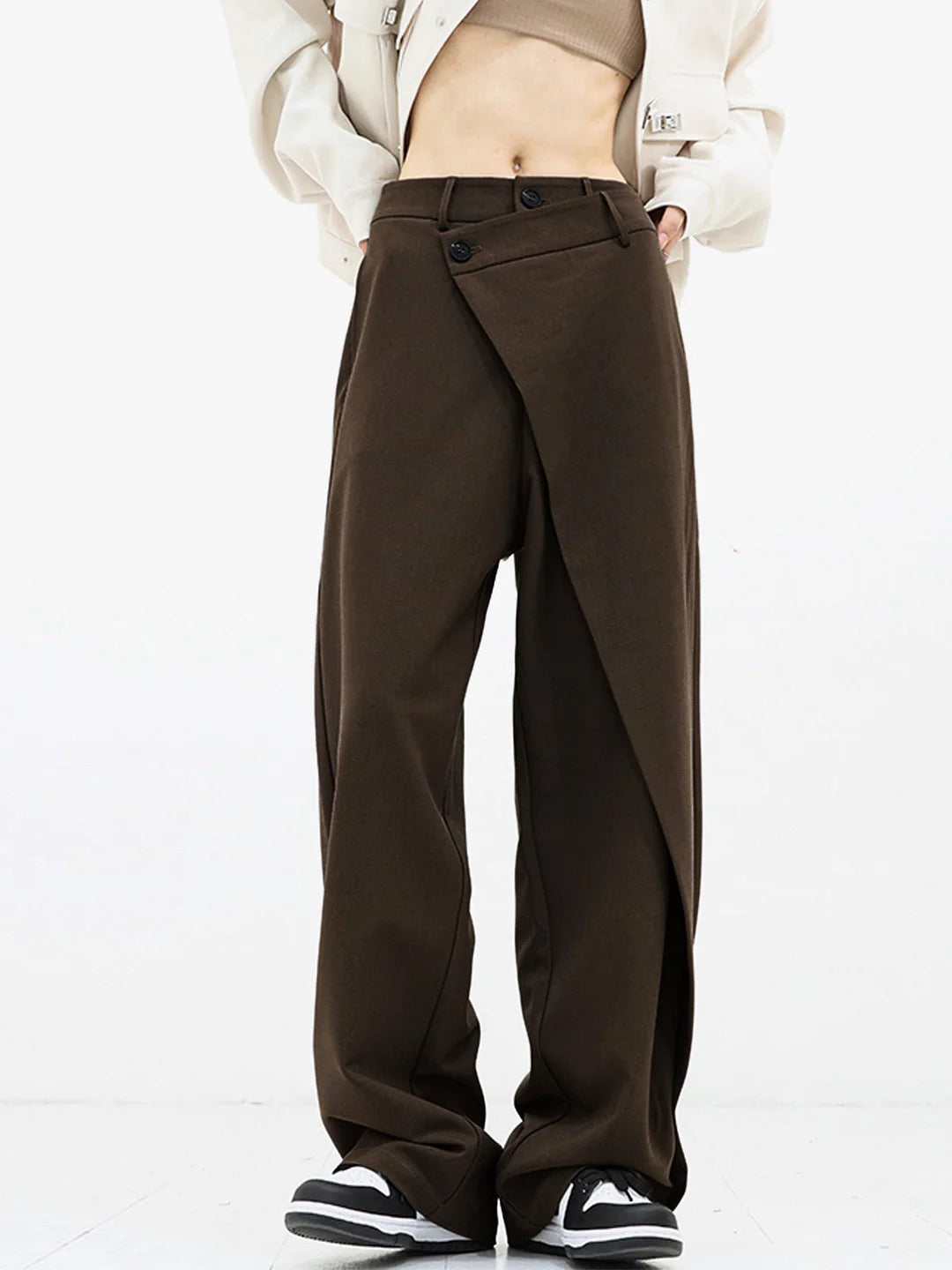 Pants with a wide leg design for a stylish and comfortable fit for women