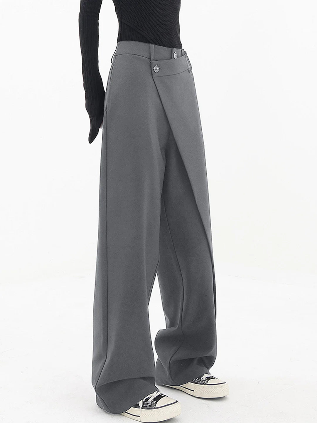 Pants with a wide leg design for a stylish and comfortable fit for women