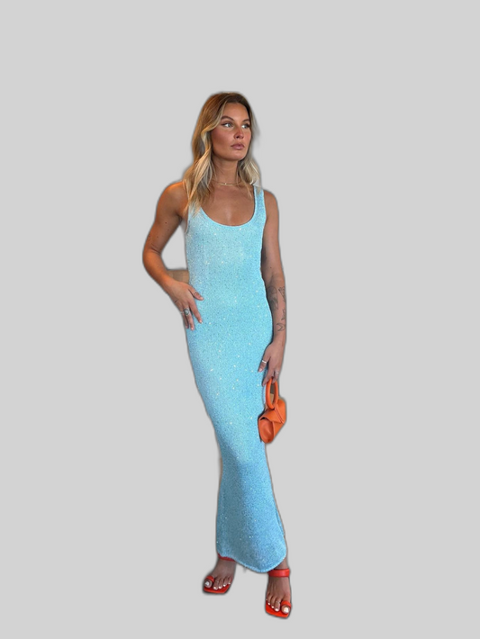 Raphaela | Cyan Midi Dress