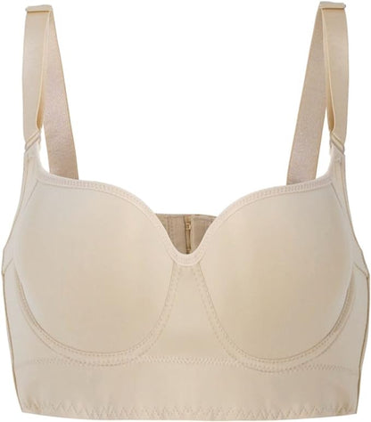 Push-Up Back Bra Bundle in Black + Beige