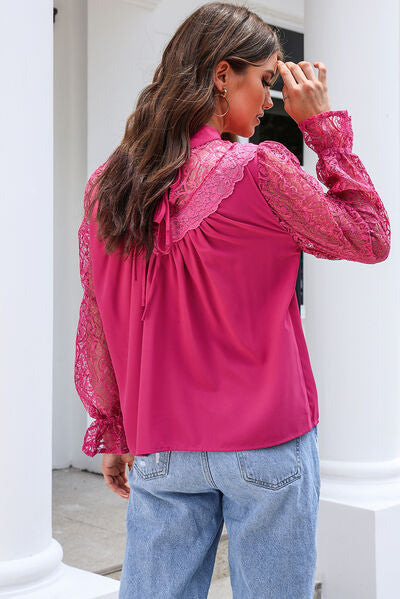 Pamela | Blouse with Lace Detail