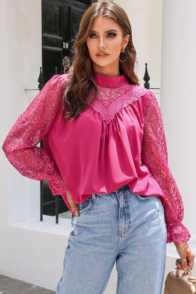 Pamela | Blouse with Lace Detail