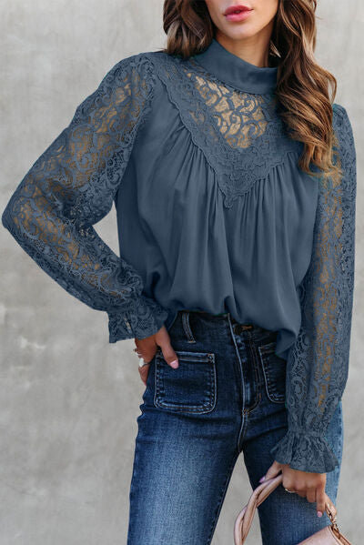 Pamela | Blouse with Lace Detail