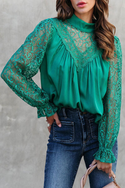 Pamela | Blouse with Lace Detail